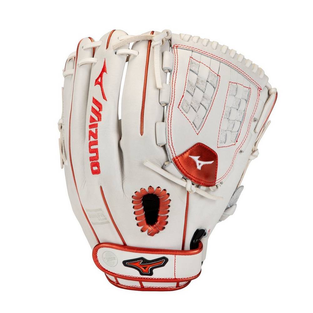 Guanti Mizuno Softball MVP Prime SE Fastpitch 12" Donna - Bianche/Rosse - 02813-RBVK